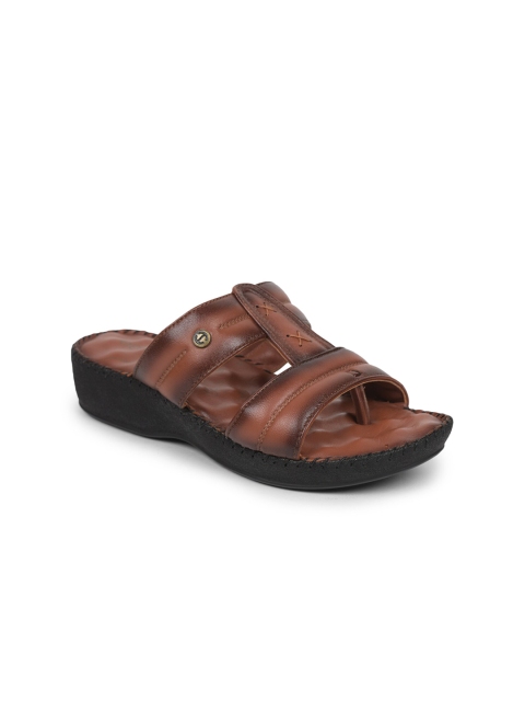 

Liberty Women Tan Brown Open Toe Flats