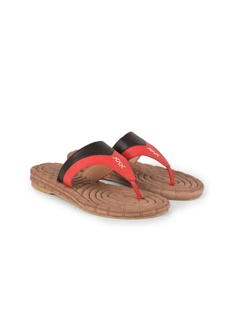 

Liberty Women Red & Brown Open Toe Flats