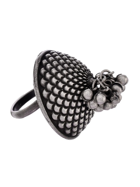 

Infuzze Silver-Plated Adjustable Finger Ring