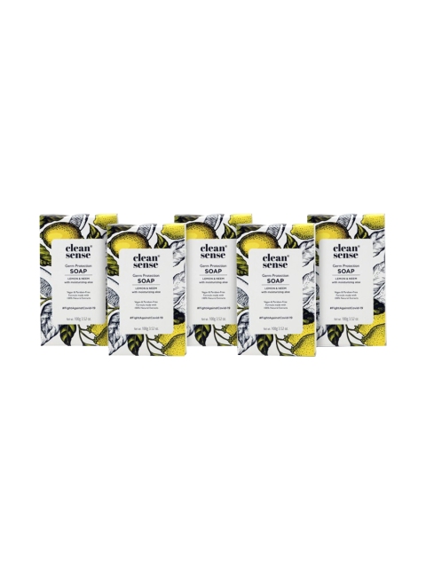 

cleansense Set of 5 Ayurvedic Soap with Massage Spikes, White