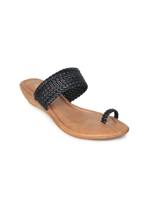 

Liberty Black Ethnic Wedge Sandals