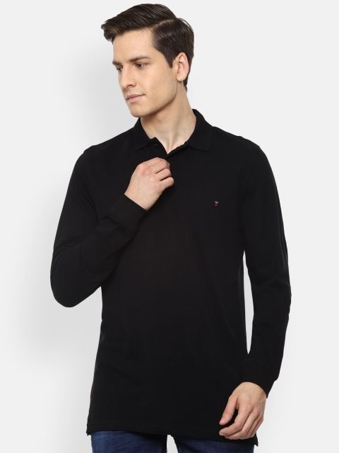 

Louis Philippe Sport Men Black Polo Collar Pockets Slim Fit T-shirt