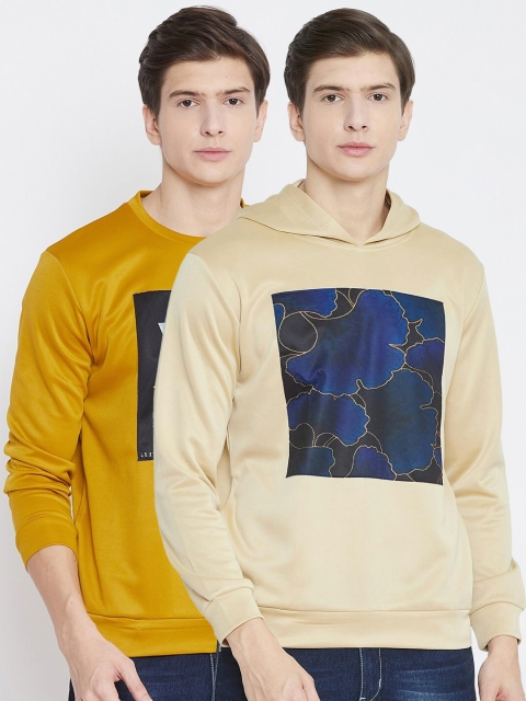 

armure Men Pack of 2 Multicoloured Printed Sweatshirt, Multi