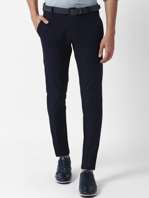 

Louis Philippe Sport Men Navy Blue Slim Fit Trousers