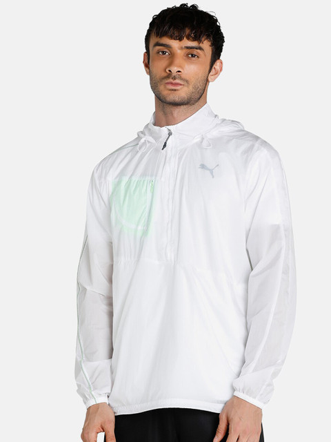 

Puma Men White Running Woven Relaxed Sporty Jacket