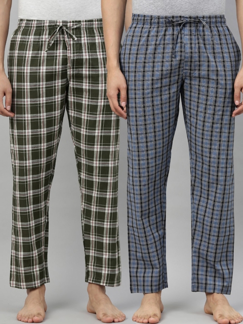 

Joven Men Multi Pack Of 2 Checked Lounge Pants