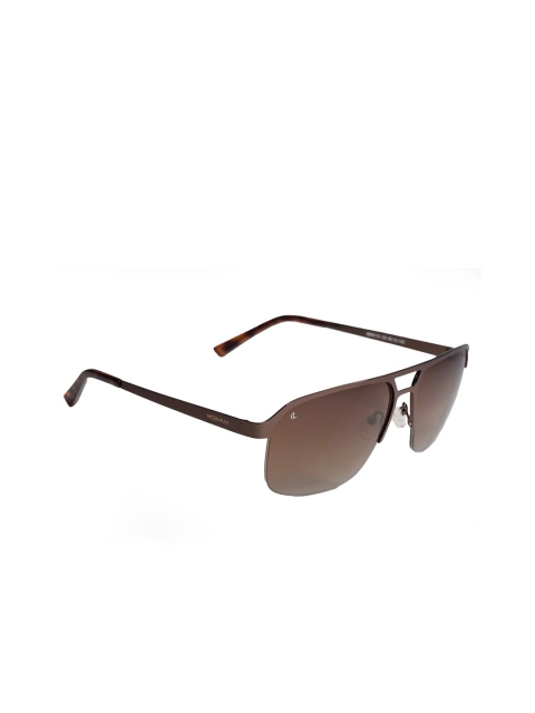 

CHARLES LONDON Men Brown Lens & Brown Square Sunglasses MR 9115 C8 60