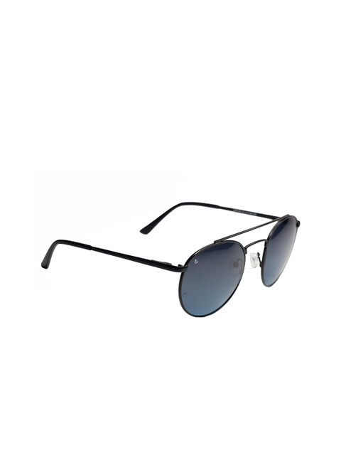 

CHARLES LONDON Unisex Blue Lens & Black Polarised Round Sunglasses MR 9126 C4 51 S