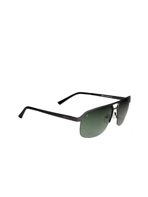 

CHARLES LONDON Men Green Lens & Gunmetal-Toned Square Sunglasses MR 9115 C6 60 S
