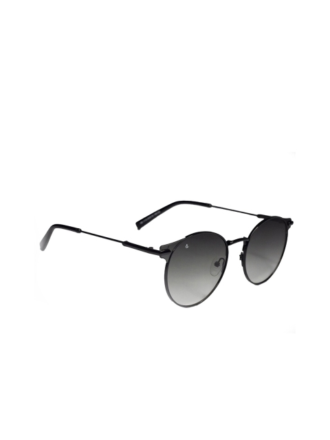 

CHARLES LONDON Unisex Grey Lens & Black Round Sunglasses AB 1115 C2 52