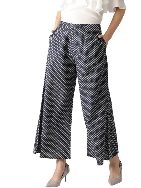 

Libas Women Blue & White Printed Palazzos