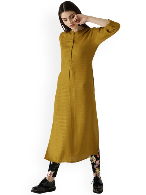 

Libas Women Yellow Kurta