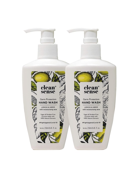 

cleansense Unisex Pack of 2 Ayurvedic Handwash- 500 ml, Transparent