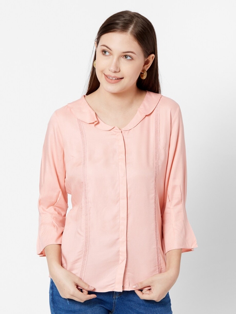 

Kraus Jeans Peach-Coloured Shirt Style Top