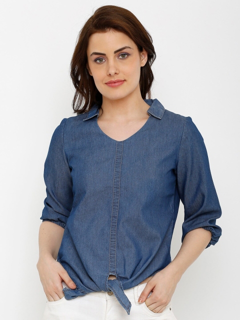 

Kraus Jeans Blue Shirt Style Denim Top