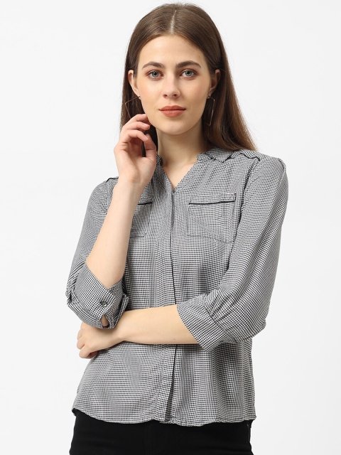 

Kraus Jeans Women Black Casual Shirt