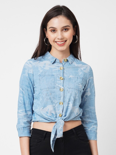 

Kraus Jeans Women Blue Casual Shirt
