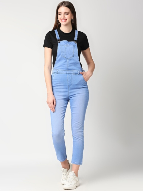 

Kraus Jeans Women Blue Solid Denim Dungarees