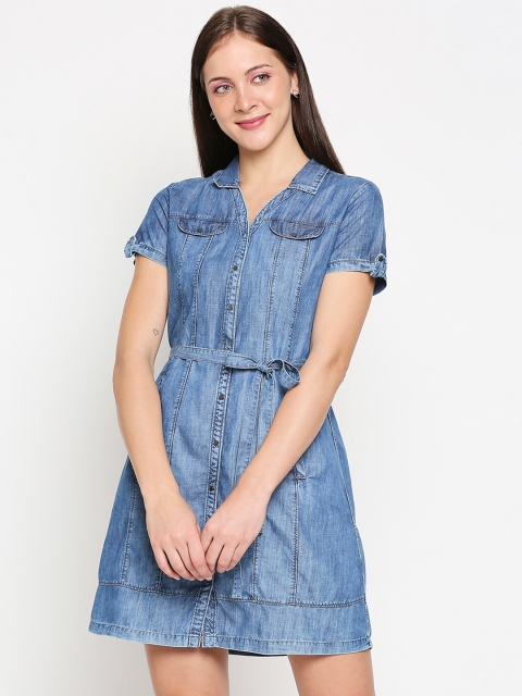

Kraus Jeans Blue Denim Shirt Dress