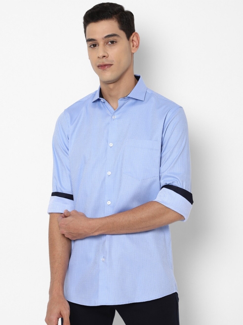 

Allen Solly Men Blue Slim Fit Casual Cotton Shirt