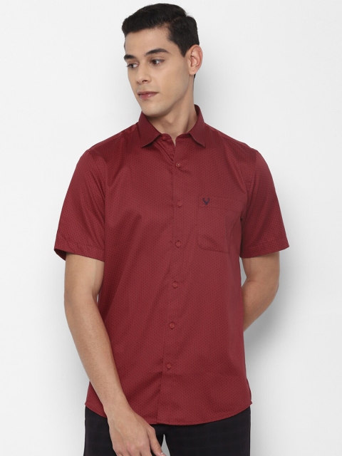 

Allen Solly Men Maroon Slim Fit Casual Cotton Shirt