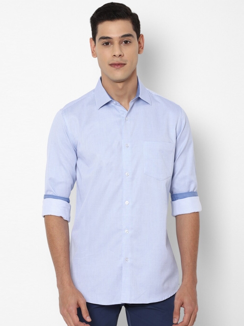 

Allen Solly Men Blue Slim Fit Pure Cotton Casual Shirt