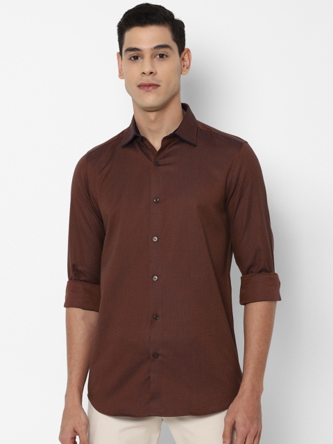 

Allen Solly Men Maroon Slim Fit Casual Shirt
