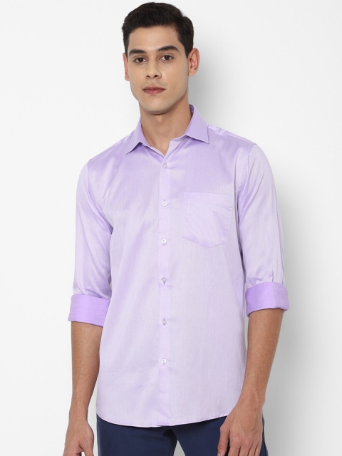 

Allen Solly Men Purple Slim Fit Pure Cotton Casual Shirt