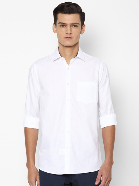 

Allen Solly Men White Slim Fit Cotton Casual Shirt