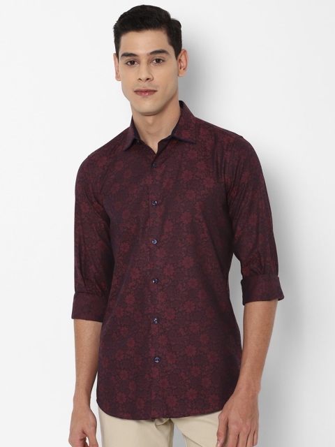 

Allen Solly Men Maroon Slim Fit Floral Printed Casual Shirt