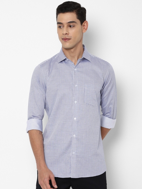 

Allen Solly Men Blue Slim Fit Checked Casual Shirt