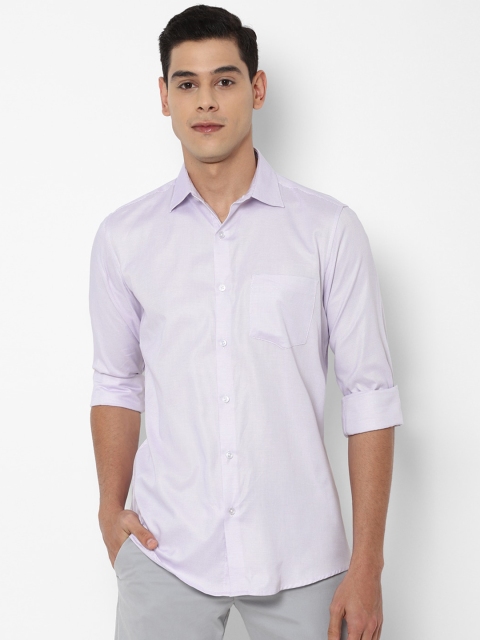 

Allen Solly Men Purple Slim Fit Printed Casual Shirt