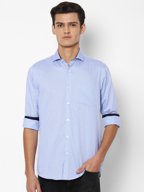 

Allen Solly Men Blue Printed Slim Fit Casual Shirt