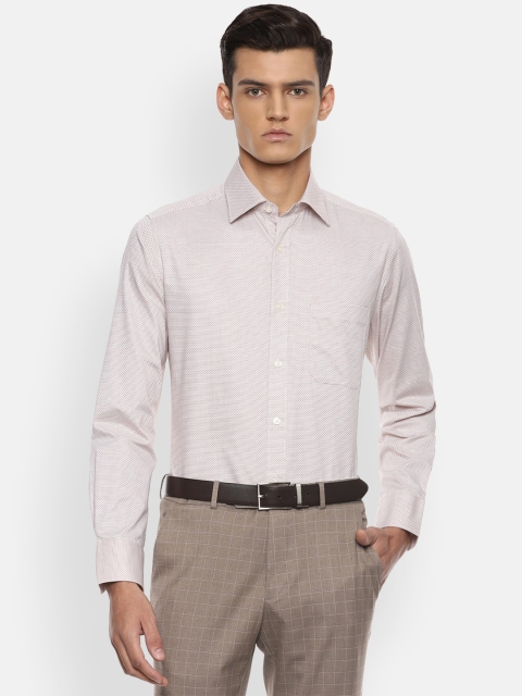

Louis Philippe Men Beige Formal Shirt