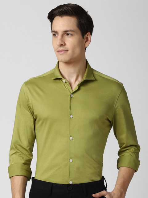 

Peter England Men Green Slim Fit Formal Shirt