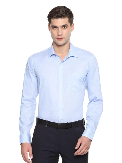 

Van Heusen Men Blue Slim Fit Striped Formal Shirt