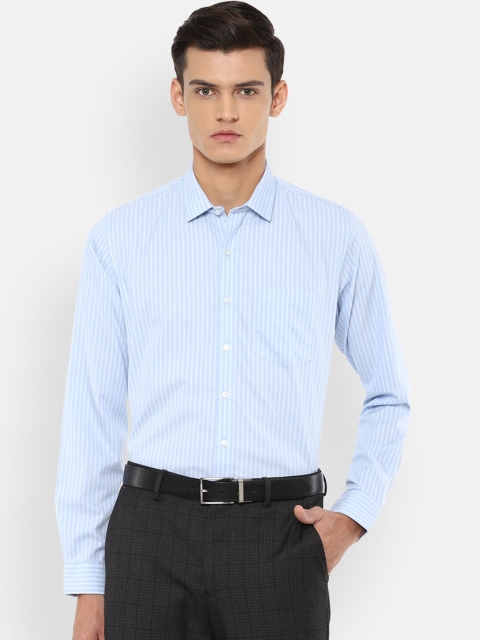 

Van Heusen Men Blue Striped Slim Fit Formal Shirt