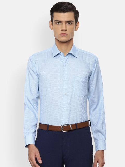

Van Heusen Men Blue Pure Cotton Formal Shirt