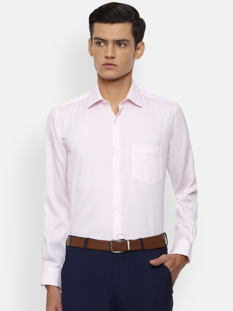 

Van Heusen Men Pink Cotton Formal Shirt
