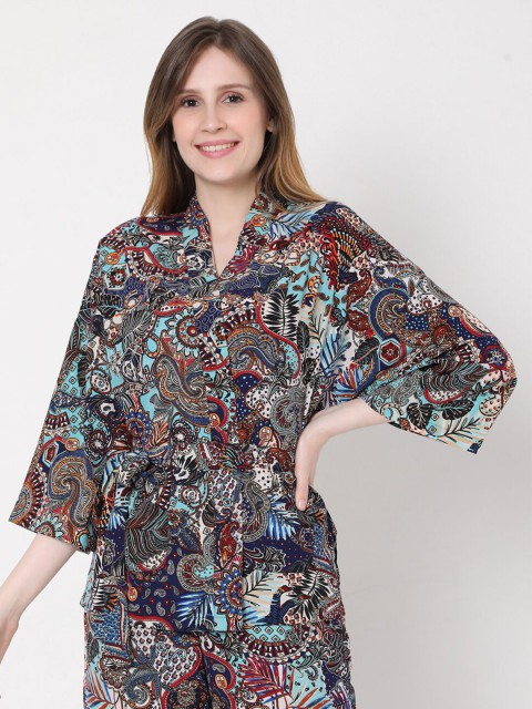 

Vero Moda Women Multi Floral Print Shirt Style Top