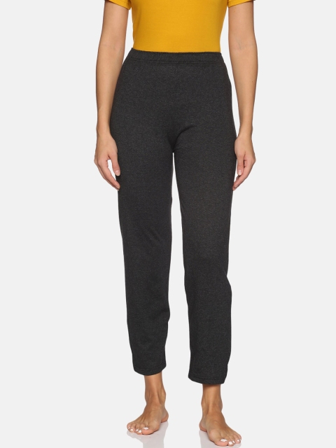 

NOT YET by us Women Charcoal Solid Lounge Pants