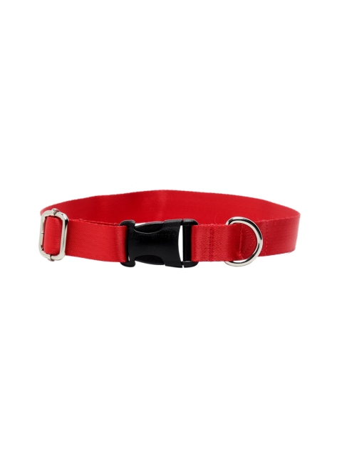 

WIGGLE TWIDDLE Red Solid Dog Collar