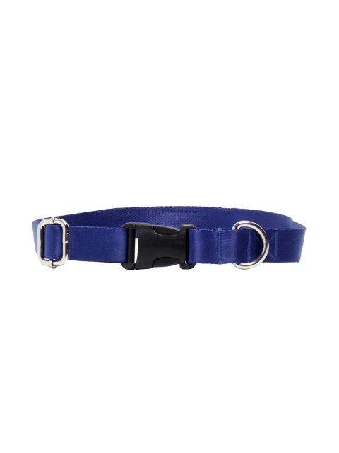 

WIGGLE TWIDDLE Blue Solid Dog Collar