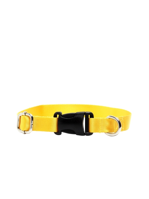 

WIGGLE TWIDDLE Yellow Solid Dog Collar