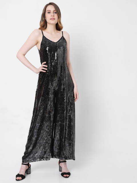 

Vero Moda Women Black Embellished Jumpsuit