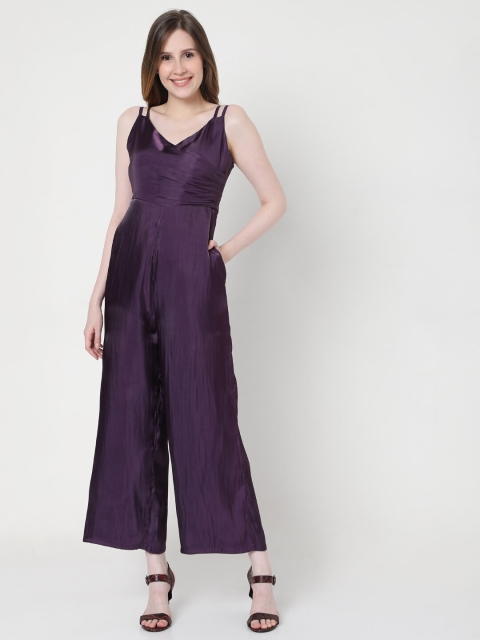 

Vero Moda Women Purple Solid Culotte Jumpsuit