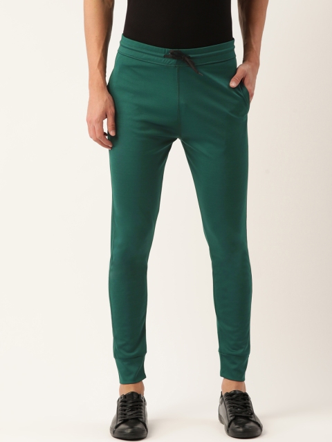 

PARIS HAMILTON Men Teal Green Rapid Dry Active Tights Lycra Trackpant