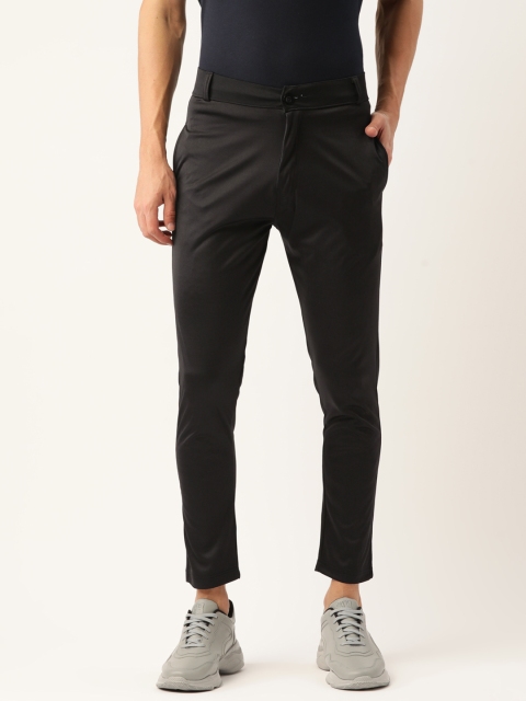 

Paris Hamilton Men's Active Black Solid sport running Track pant