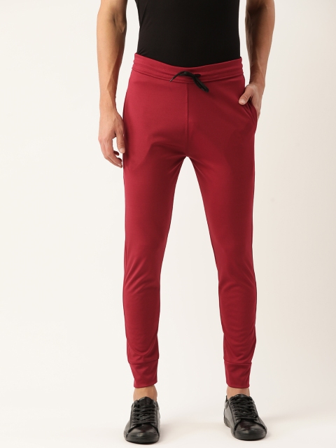 

Paris Hamilton Men's Active Burgandy Solid sport running Joggers Track pant, Burgundy