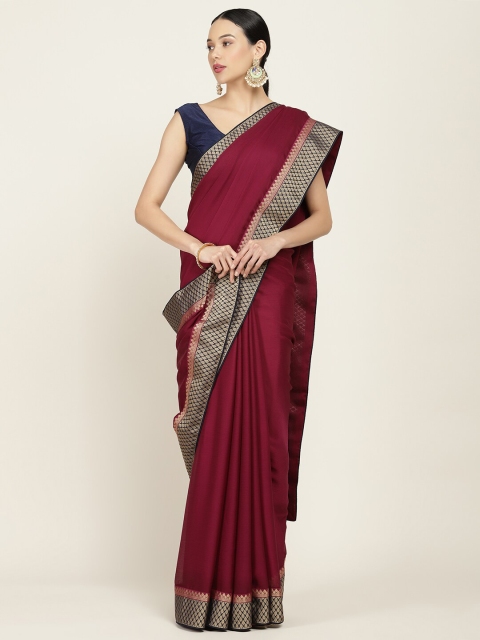

Soch Red & Black Pure Chiffon Saree